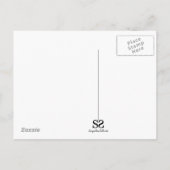 Cute Funny Winter Penguin Briefkaart (Achterkant)