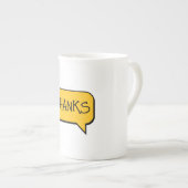 Cute Funny Yellow Thank You Mug (Devant droit)