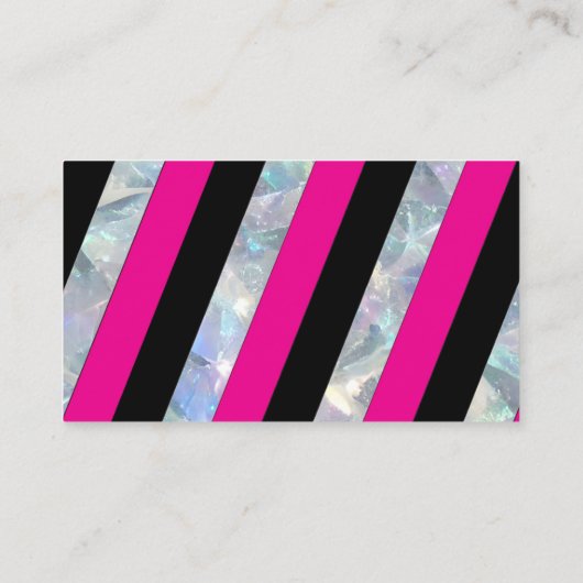 Cute Fushia Glitz Avon Carte de visite (Dos)