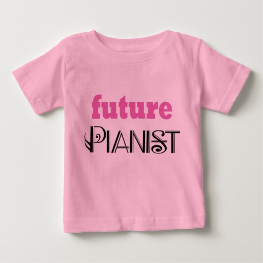 Cute Future Pianist Baby Tee shirt (Voorkant)