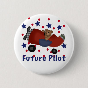 Cute Future Pilot Ronde Button 5,7 Cm