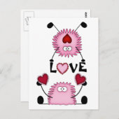 Cute Fuzzies, Coeurs et Carte Postale Amour (Devant / Derrière)