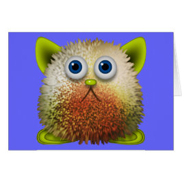 Cute Fuzzy Cartoon Character Art voor All
