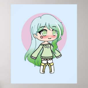 Cute Gacha Series Girl Riley Poster