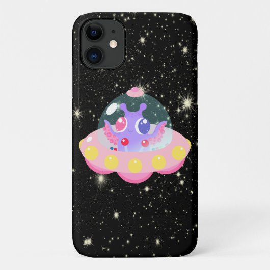 Cute Galaxy Alien Buitenspatie UFO Case-Mate iPhone Case (Achterkant)