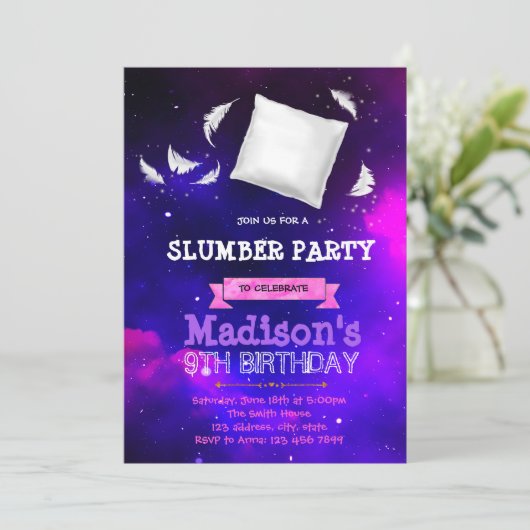 Cute galaxy somptueuse invitation (Debout devant)