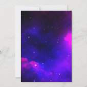 Cute galaxy somptueuse invitation (Dos)