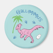 Cute Gallimimus Magneet (Voorkant)