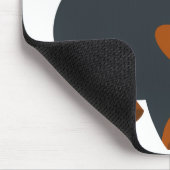 Cute Gamboling Cartoon Rottweiler Mousepad Muismat (Hoek)