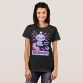Cute Gamer Axolotl Kawaii Design T-shirt (Voorkant volledig)