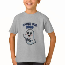 Cute Gamer Boo 2026 Kinderen Halloween Shirt, Grap