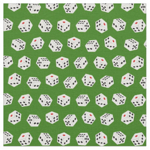 Cute gameroom dice Patroondebetmateriaal Stof