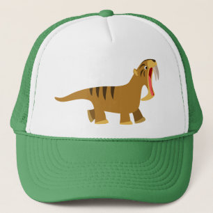 Cute Gaping Cartoon Thylacosmilus Pet
