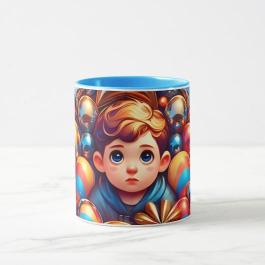 CUTE GARÇON et baubles ~ Mug (Centre)