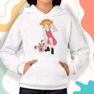 Cute Garden en Bloemenmeisje Blond Hair