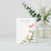 Cute Garden Foliage Butterfly Stud Earning Display Visitekaartje (Staand voorkant)