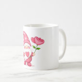 Cute Garden Gnome Coffee Mug - Whimsical Flower (Devant droit)