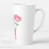 Cute Garden Gnome Latte Mug - Whimsical Flower Art (Droite)