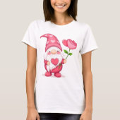 Cute Garden Gnome Women's T-Shirt - Whimsical  (Devant)