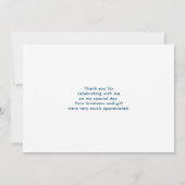 Cute gâteau bleu avec Merci de visage Kawaii (Dos)