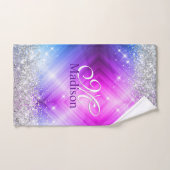 Cute geborsteld paars faux bad handdoek (Handdoek)