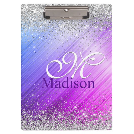 Cute geborsteld paars faux klembord (Voorkant)