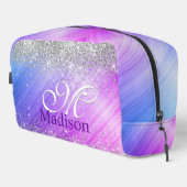 Cute geborsteld paars faux toilettasje (Rechterhoek)