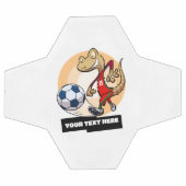 Cute Gecko Ajouter Votre Texte Joueur De Football (Plat)