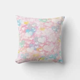 Cute Gelaagde Hartjes Watercolor Patroon Kussen