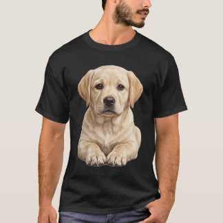 Cute Gele Labrador Retriever Puppy T-shirt | Rea