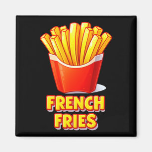Cute Gele Rode Franse Frieten Kostuum Voor Kindere Magneet