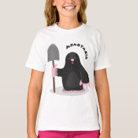Cute gelukkige mol cartoonillustratie