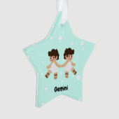 Cute Gemini Star Ornament (voorkant)