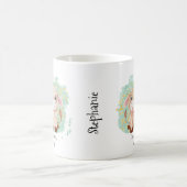 Cute Gemini Twins Waterverf Bull Zodiac Monogram Koffiemok (Center)