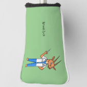 Cute Gemsbok antelope dokter cartoon Golfheadcover (Draai 90)