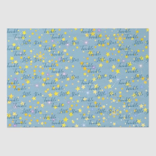 Cute Gender Neutral Twinkle Twinkle Little Star Tissuepapier (Voorkant)