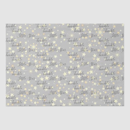 Cute Gender Neutral Twinkle Twinkle Little Star Tissuepapier (Voorkant)