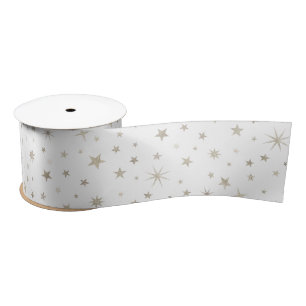 Cute Gender Neutral White Silver Star Baby shower Lint