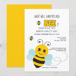 Cute Gender onthult wat Baby Baby shower zal worde Kaart