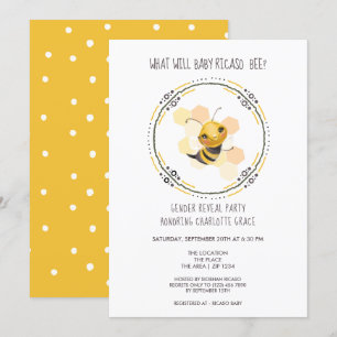 Cute Gender onthult wat Baby Baby shower zal worde Kaart