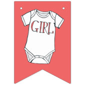 Cute Gender Reopenbaarmakingsfeest Vlaggetjes (Tweede vlag)