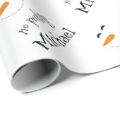 Cute Genoemd Geen snoepend Snowman Wrapping Paper Cadeaupapier (Rol Hoek)