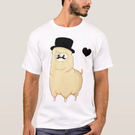 Cute Gentleman Alpaca T-shirt