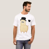 Cute Gentleman Alpaca T-shirt (Voorkant volledig)