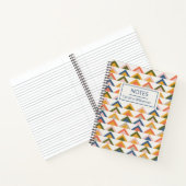 Cute Geometric Shapes Earthy Autumn Personalized Notitieboek (Binnen)