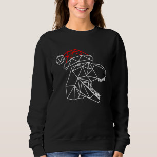 Cute Geometric T Rex Dinosaur Merry Kerstmis 2021 Trui