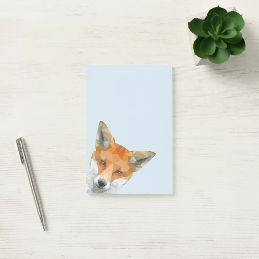Cute geometrische fox post-it® notes (Kantoor)