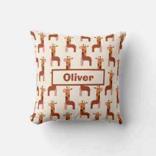 Cute Geometrische Giraffe Patroon Kussen