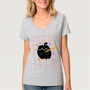 Cute Geometrische Pompoensnijkostuumfeest T-shirt