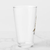 Cute German Shepherd Dog Cartoon Custom Glas (Rechts)